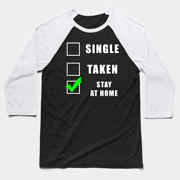 Social distancing - Single or taken funny gift Baseball T-Shirt by Flipodesigner